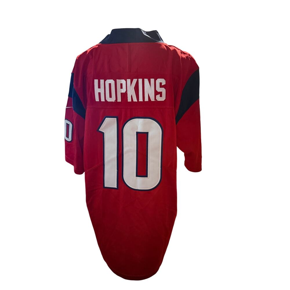 Nike On Field Houston Texans DeAndre Hopkins #10 Jersey, Red, Men's Small, NWT